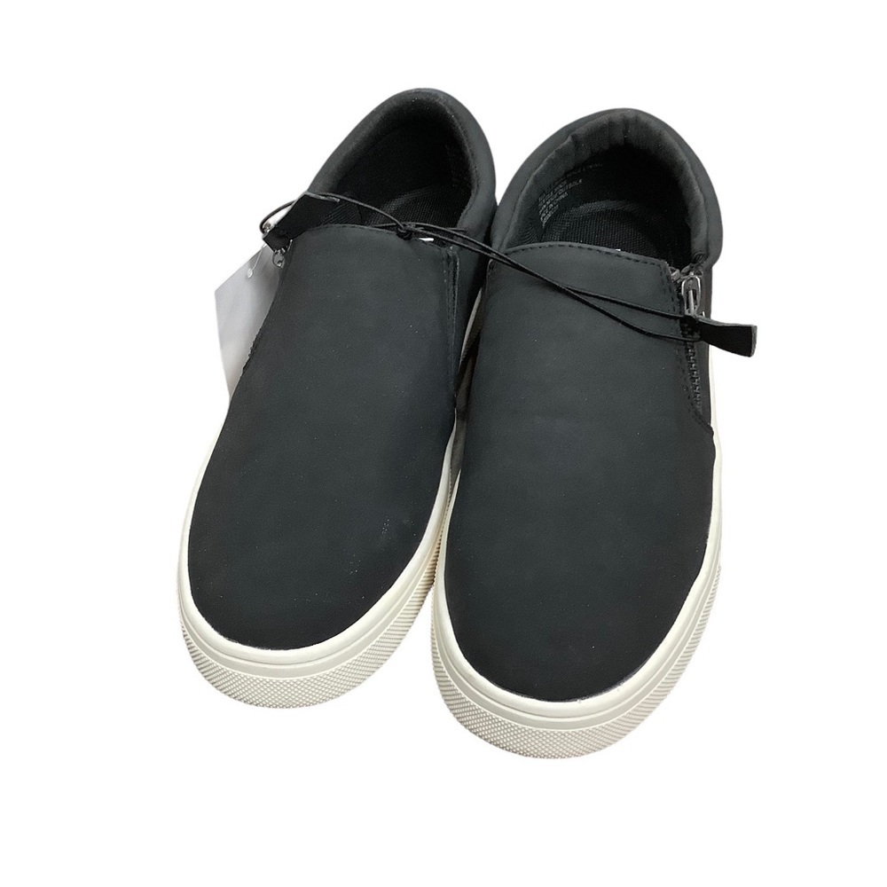 Kensie Soren USA 6.5 Black Loafers Side Zipper Sneakers Shoes Suede Durable NWT - Picture 3 of 7
